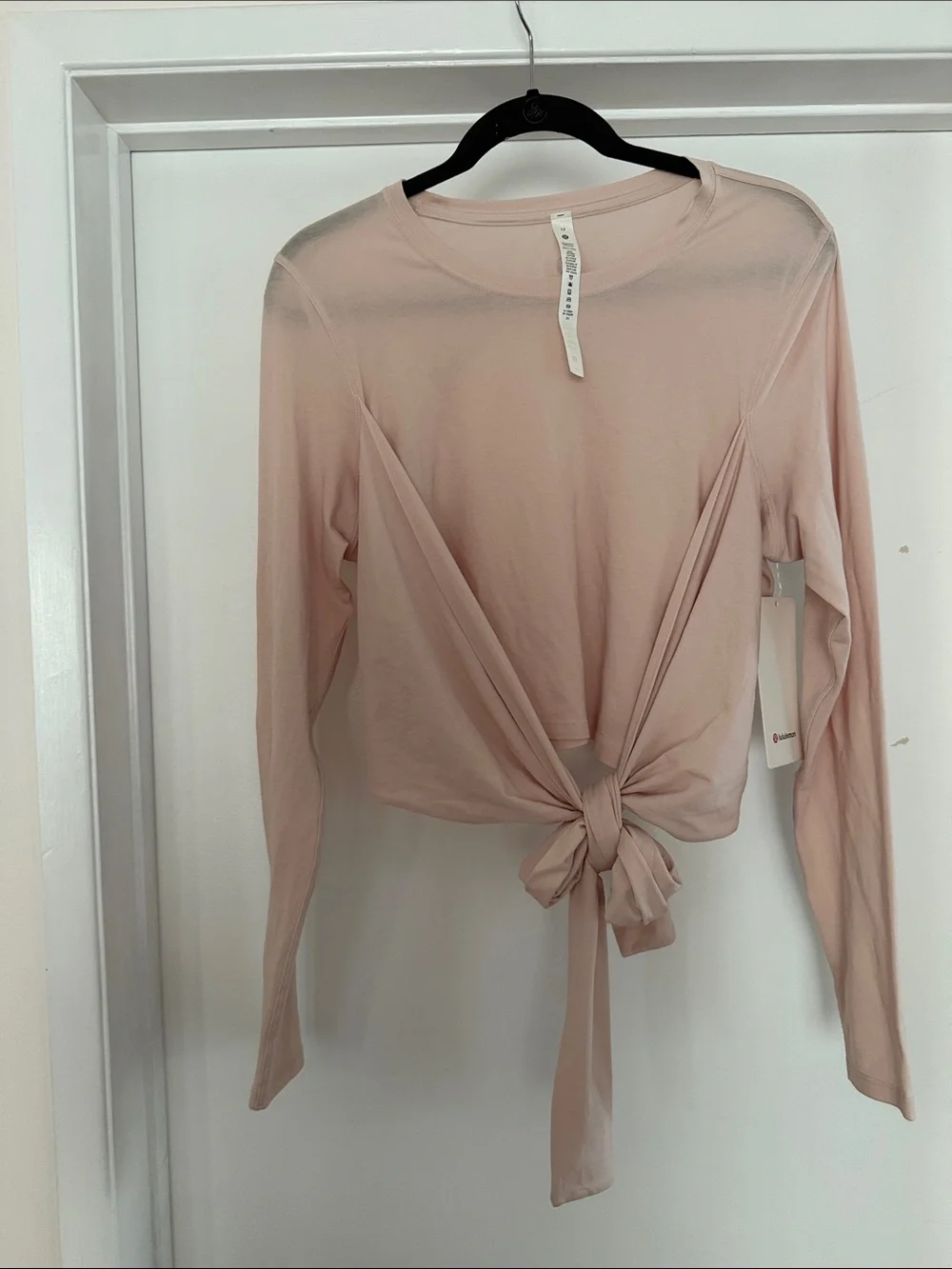 lululemon athletica Blush Pink Long-Sleeve Wrap Top